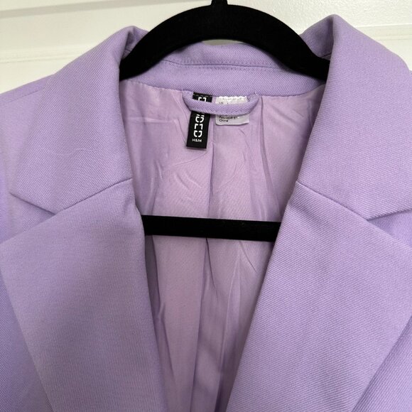 NWOT H&M Oversized Blazer in Light Purple - Picture 3 of 4